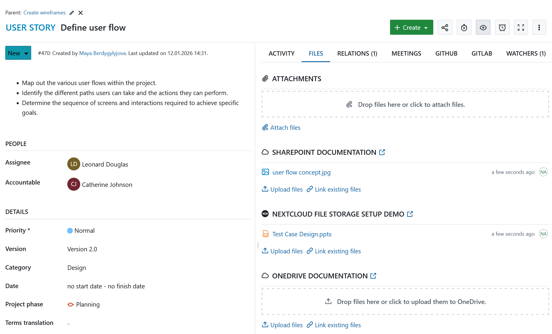 OpenProject Nextcloud und OneDrive/SharePoint Integrationen